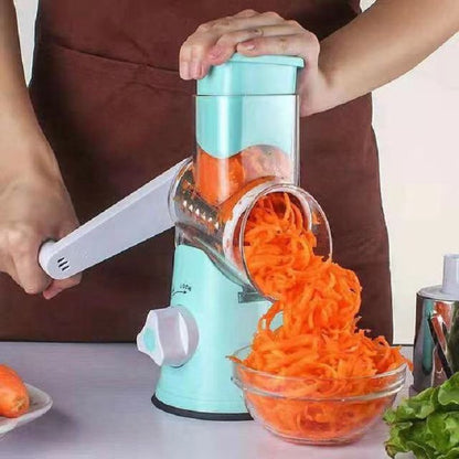 🍎🥩🌶️Cortador de verduras de tambor multifuncional con manivela