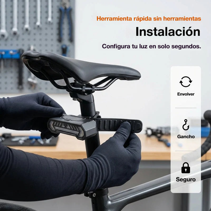 🚴 ¡50% DE DESCUENTO AHORA! 🔦 Luz intermitente inalámbrica para bicicletas: recargable, resistente al agua y perfecta para la seguridad nocturna 💡