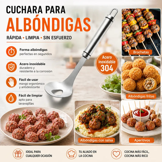 🍖 【2 kosa】Kalup za mesne kroglice iz nerjavečega jekla 304 – Idealen za izdelavo mesnih in ribjih mesnih kroglic, kot nalašč za domačo kuhinjo 🥄