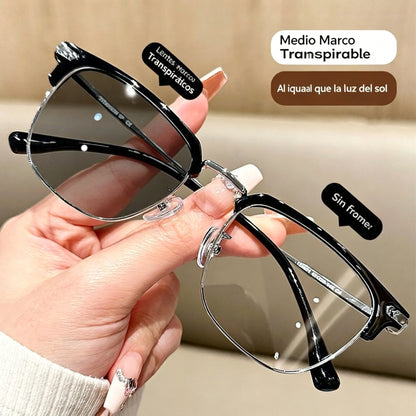 Gafas inteligentes con zoom automático contra la luz azul