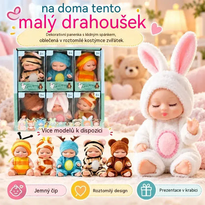 👶 Dárková sada panenek Reborn – Zavinuté v kostýmech zvířátek! Rozkošné tvářičky spících miminek · Sada 6 panenek v dárkové krabici · Dokonalý dárek pro děti!