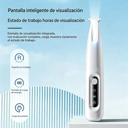 ✂️🐾Cortapelos de precisión para mascotas: recorta de forma segura las patas, los ojos y la cola con luz LED.