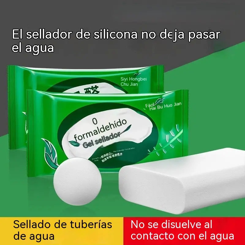 【10 piezas por 26€】🔧 Masilla Selladora Impermeable Blanca – Repara Agujeros de Aire Acondicionado, Paredes y Tuberías 💧🏠