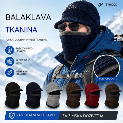 🔥Debela volnena kapa iz enega kosa, odporna proti vetru, za uporabo na prostem.