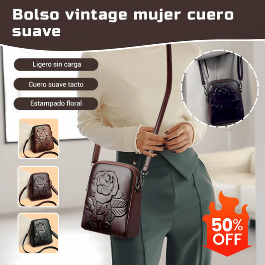 👜Nuevo bolso bandolera/de hombro de piel suave de doble capa