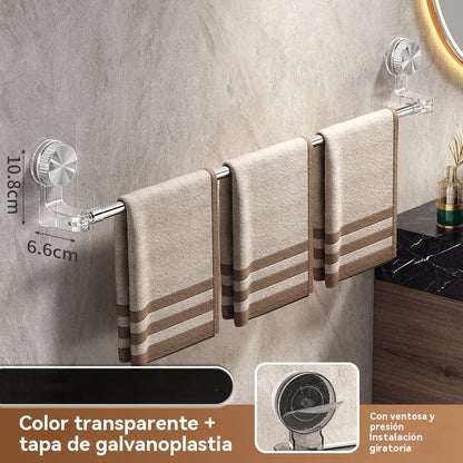 🎁Precio más bajo por tiempo limitado✨🚿Diseño ligero y sin perforaciones —Toallero retráctil con ventosa
