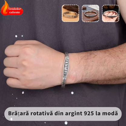 ⏰⏰Oferta por tiempo limitado:💸💰Brățară rotativă din argint 925 la modă