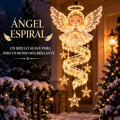 🎄 Colección de luces LED colgantes en espiral con magia navideña ✨