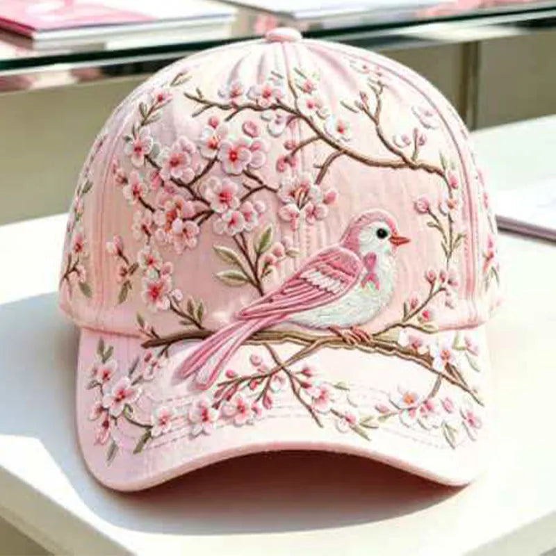 Gorra de moda de primera calidad con bordado 3D, protección solar y sombreado.