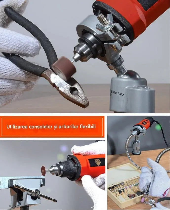 👍【Rotación ajustable de 360°】🧰Soporte universal para fijar el taladro/amoladora angular en la mesa