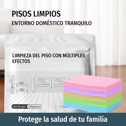 100 unidades de pastillas limpiadoras multiusos antibacterianas y desodorizantes | Aptas para madera dura, suelos laminados, azulejos y paredes de autocaravana