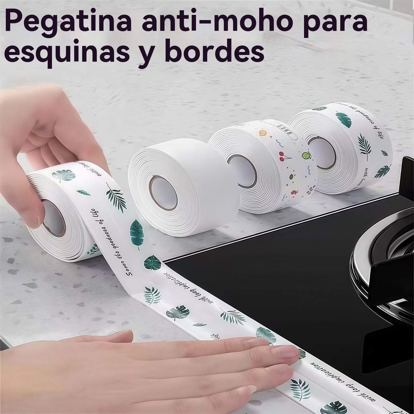 [3 piezas 23 euros]Cinta de sellado impermeable para cocina: detiene fugas rápidamente, previene el moho y resiste las manchas ✅[Color aleatorio]