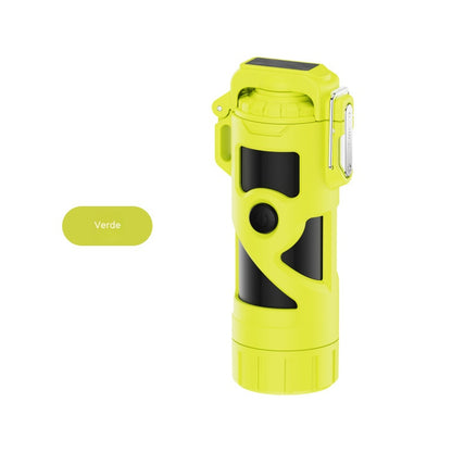 💥💥Linterna portátil multifuncional de alta potencia con encendido por arco doble, sellada e impermeable.