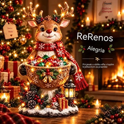 🎄 Božićna ponuda! ✨ Božićni svjetleći nizovi i zdjelice za slatkiše: 5 božićnih motiva.