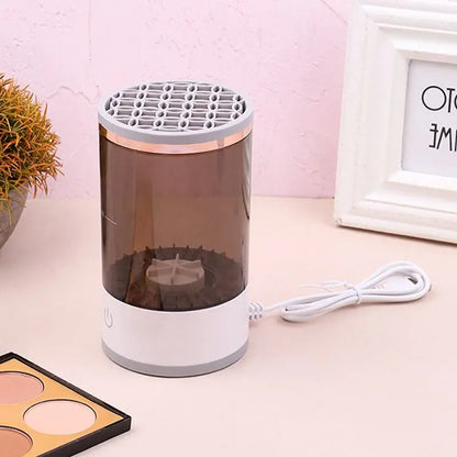 limpiador automático de cepillos de maquillaje: limpieza profunda en 3 minutos, compacto y portátil para viajes, carga usb con funcionamiento silencioso