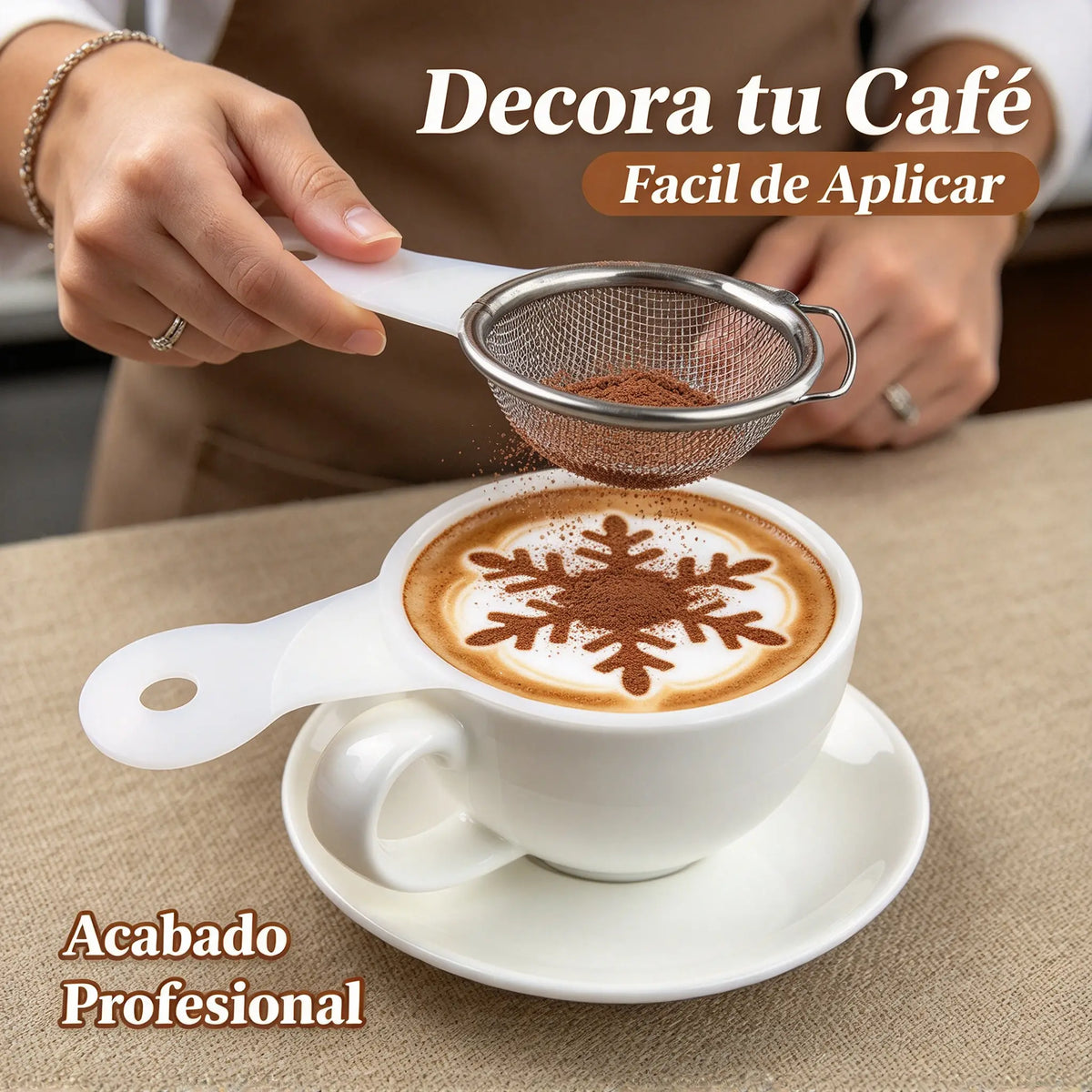 💖Un juego de 19 piezas por solo 23 euros☕✨19 elegantes moldes para hornear pasteles de café con arte latte