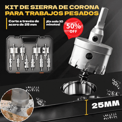 Abridor/broca de metal de alta velocidad (5 piezas)