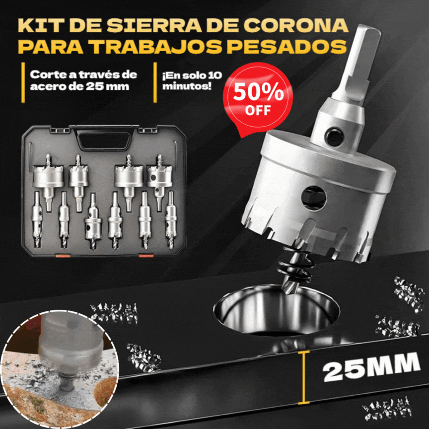Abridor/broca de metal de alta velocidad (5 piezas)