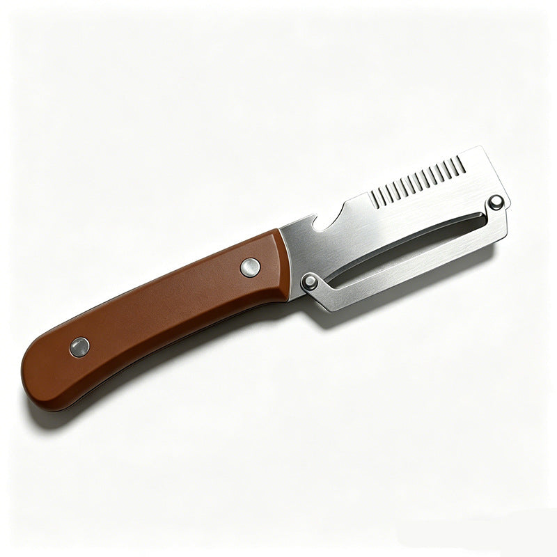 ✅Compra 1 y llévate 1 gratis 🧅🔪 Pelador de cocina multifuncional 3 en 1: ¡Pela, corta y abre botellas! 🔥