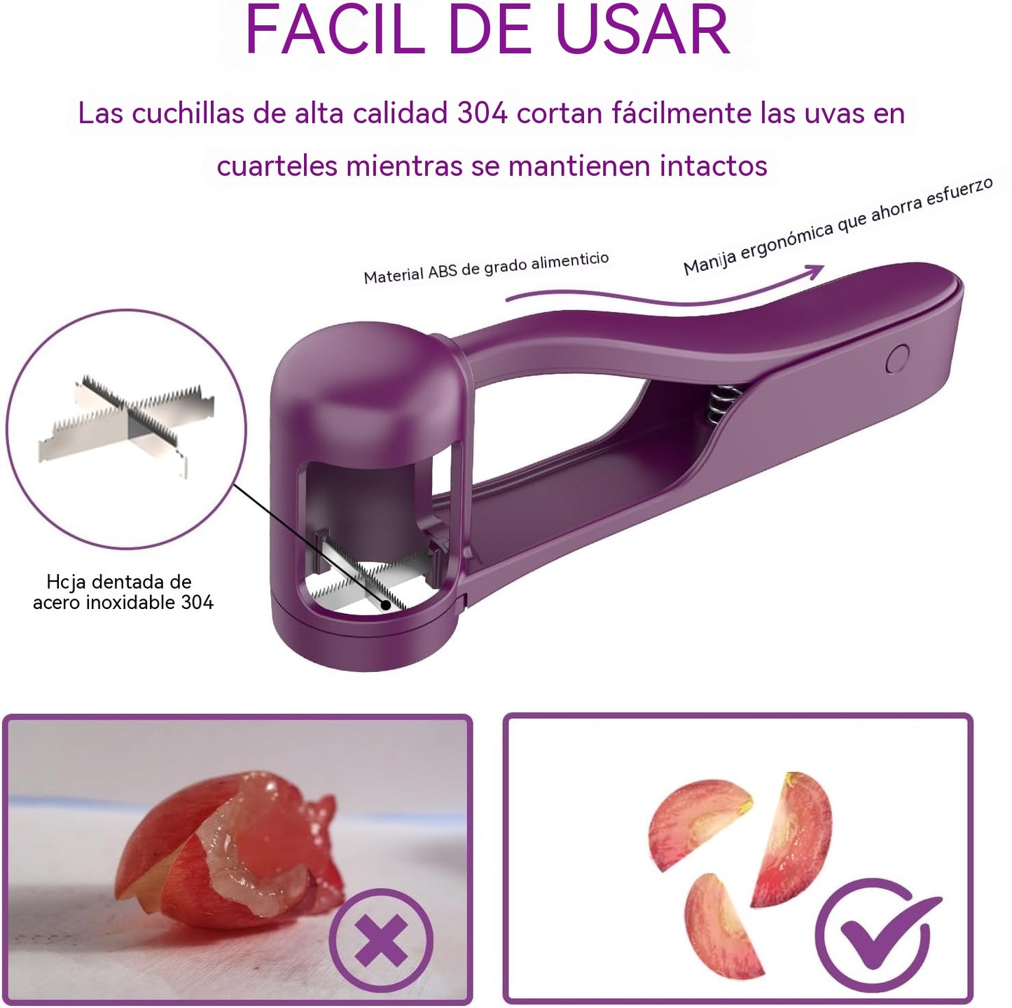 Cortador de frutas 3 en 1