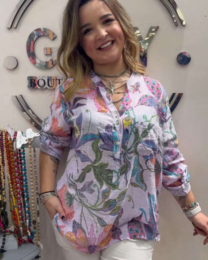 💐【S-5XL】🦋2026 nueva camisa de cuello alto de moda para mujer