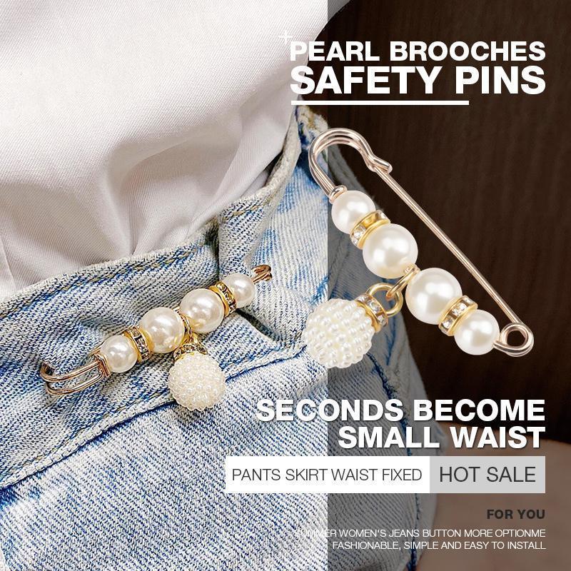 🦪【32 piezas】✨Broche de perlas para ceñir la cintura | Elegante broche de moda para cintura y escote