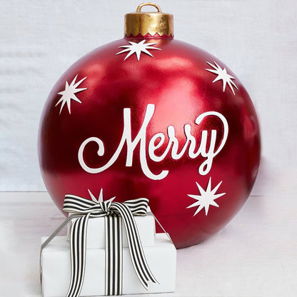 🎃🎅【50%OFF】👻🎄 Bola decorativa inflable de PVC para exteriores – perfecta para Halloween y Navidad