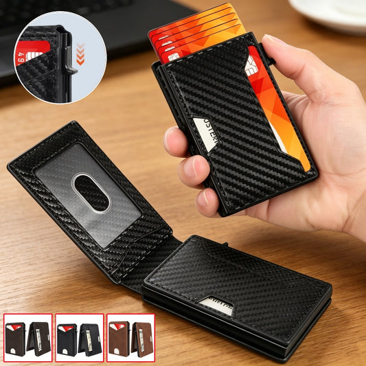 🔒 Cartera Inteligente Pop-Up con RFID – Acceso Rápido y Estilo Premium