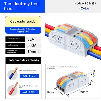 【50% OFF】🔥¡Reducción de precio promocional!⏳⏳【30 piezas】Conector de cable eléctrico multifuncional