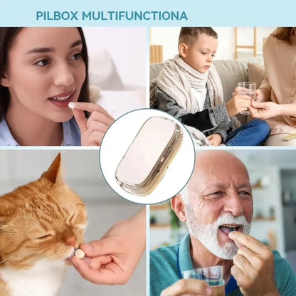 💊🧰 Pastillero multifuncional portátil, hermético y a prueba de humedad