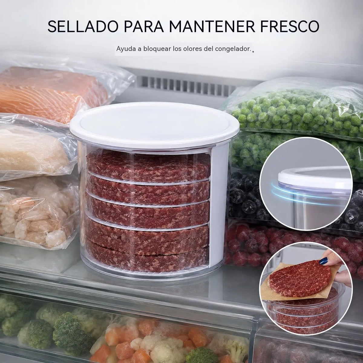 Herramienta innovadora, práctica y superventas para hacer hamburguesas