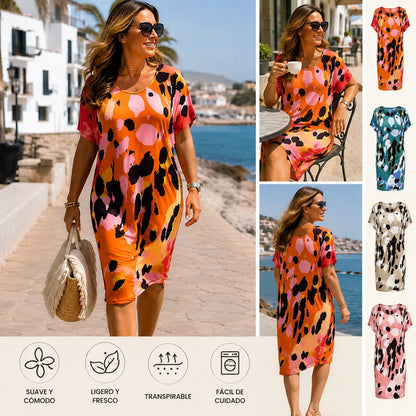 🔥✨【50%OFF】👗【40-120KG】Nuevo vestido de moda, diseño clásico, elegante y sencillo