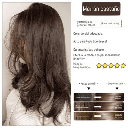 ✨ ¡50% DE DESCUENTO POR TIEMPO LIMITADO! 🌿 Tinte capilar Herbal Comb – Fácil cobertura de canas, fórmula nutritiva ✨