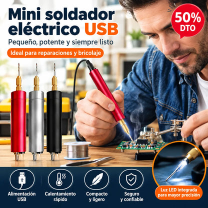 🏆Mini taladro manual eléctrico USB, mini amoladora eléctrica DIY