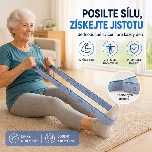 🦵👍【Kupte 1 a získejte 1 zdarma】😍 Odporová guma pro budování svalů, protahování nohou a elastická guma pro osoby středního a staršího věku.