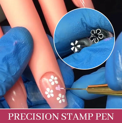 【6 piezas】 💅 Bolígrafo para sellos de uñas