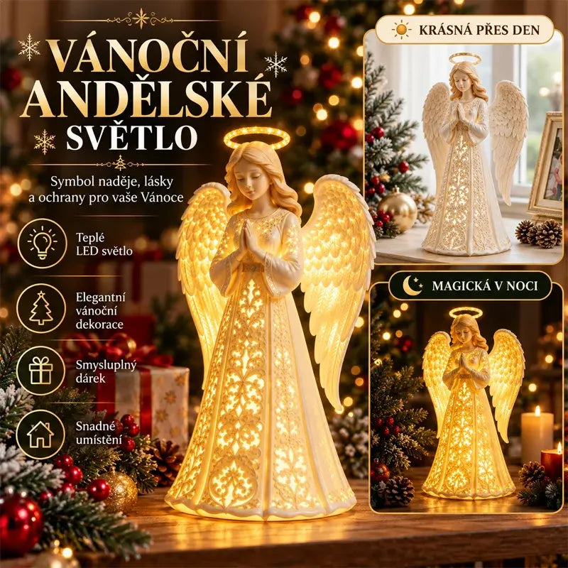 ✨💖Svítící soška vánočního anděla
