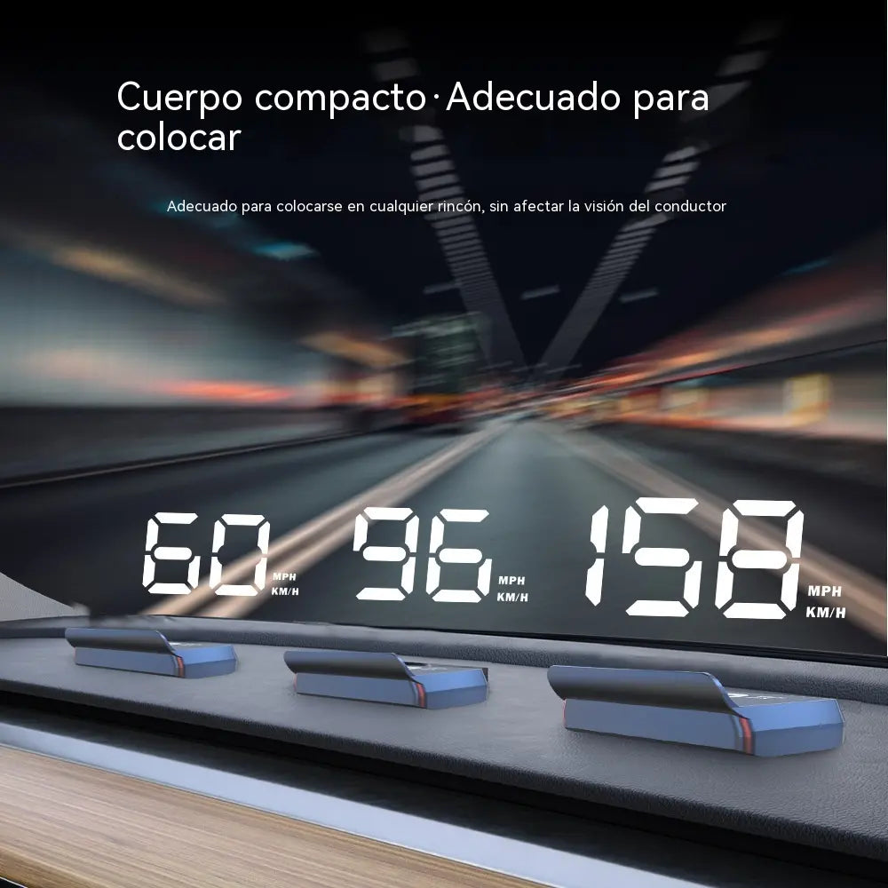🚗[Navegación GPS y aviso de radares de velocidad] Nuevo velocímetro y tacómetro GPS con pantalla HUD