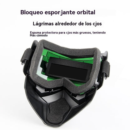 🔥【50%OFF】😎Casco de soldadura totalmente automático con cambio de luz y máscara protectora montada en la cabeza para soldadores
