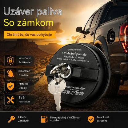 🚗🔒Odolný, uzamykateľný (kľúčom) uzáver palivovej nádrže