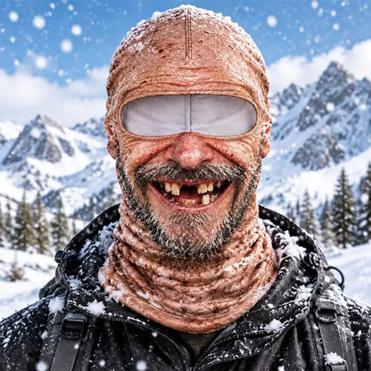 🔥2 položka 25 €😎3D zábavná a teplá obličejová maska pro zimní outdoorové sporty