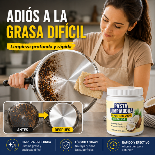 🔥【30% OFF】🔥【Compra 1 y llévate 1 gratis】Crema limpiadora doméstica multifuncional para limpiar aceite, óxido y sarro.