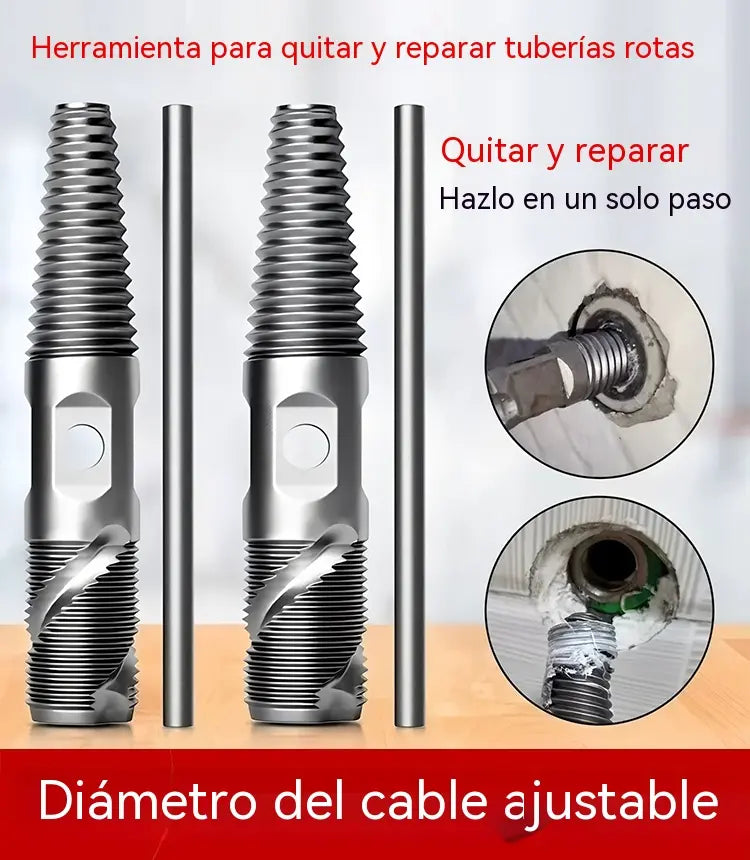 🚰Herramienta avanzada para reparar y desmontar roscas de grifos.