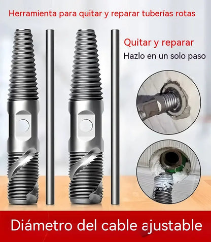 🚰Herramienta avanzada para reparar y desmontar roscas de grifos.