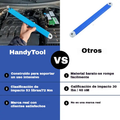 【Juego de 5 piezas】 Llave extensible multifunción ajustable — doble cara, ahorra esfuerzo y llega a espacios difíciles
