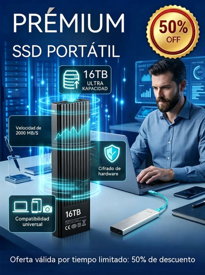 Unidad de estado sólido SSD portátil de alta velocidad