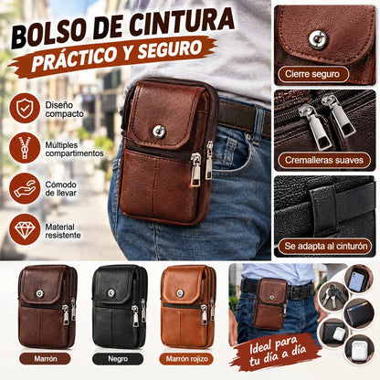 🔥Bolsa de teléfono multifuncional para hombre,Bolsa de cintura de gran capacidad para hombre