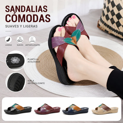 【36-41】Zapatillas planas antideslizantes de suela blanda para mujer a la moda de verano