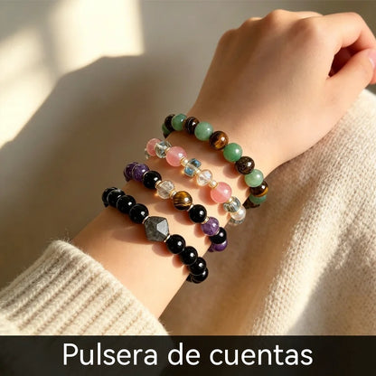 🎁 ¡Compra 1 y llévate 1 GRATIS! 🖤 Pulsera de Obsidiana Negra – Símbolo de Protección, Fortuna y Prosperidad