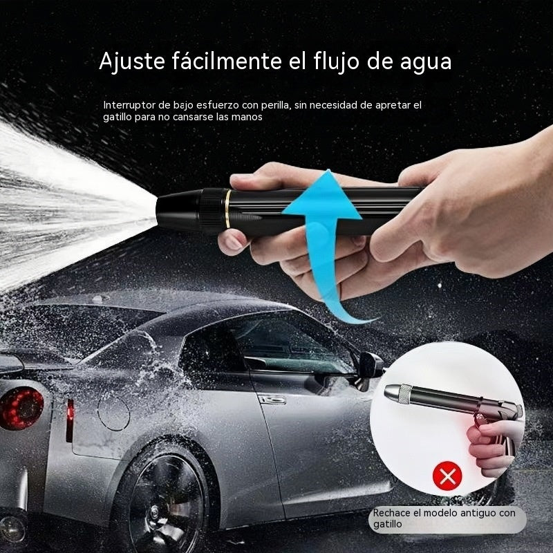 🚿 【1 juego de 2 piezas】🔥¡Último día de la oferta especial! 🔥💧 Pistola de agua a alta presión: para lavar coches, jardinería, 10 veces más presión, múltiples funciones ⚡